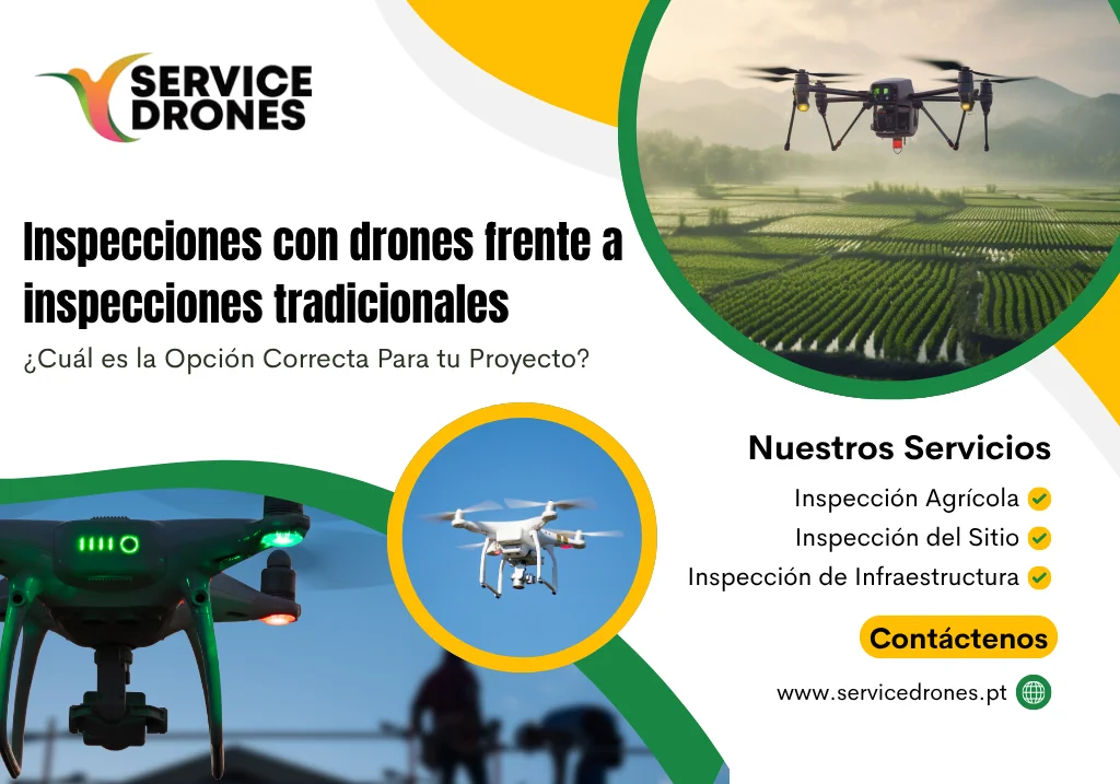 Inspeccion con drones frente a inspeccion tradicional en Portugal