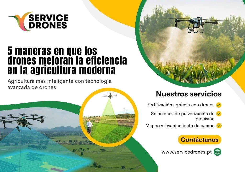 5 maneras en que los drones mejoran la eficiencia en la agricultura moderna