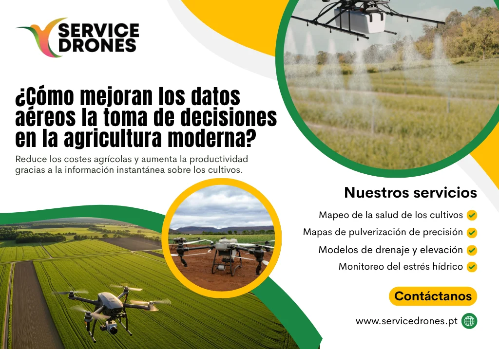 ¿Cómo mejoran los datos aéreos las decisiones en la agricultura moderna