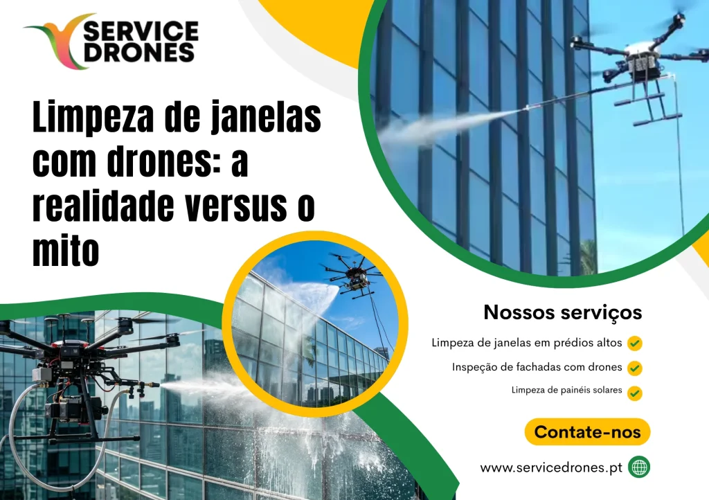 Limpieza de ventanas con drones