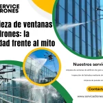 Limpieza de ventanas con drones