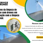 Limpeza de fachadas com drones versus limpeza tradicional