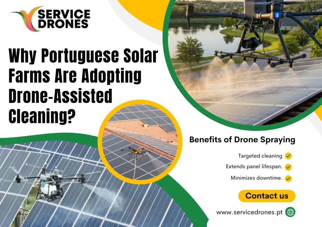 Drone Cleaning for Solar Farms