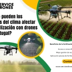 Efectos del clima en la fertilización con drones