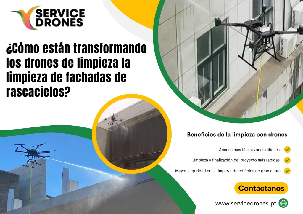 Limpieza de fachadas de edificios de gran altura