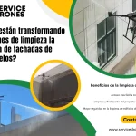 Limpieza de fachadas de edificios de gran altura