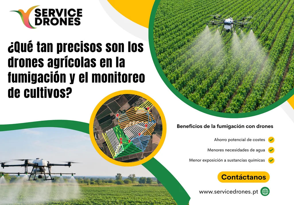 Drones agrícolas para la fumigación de cultivos